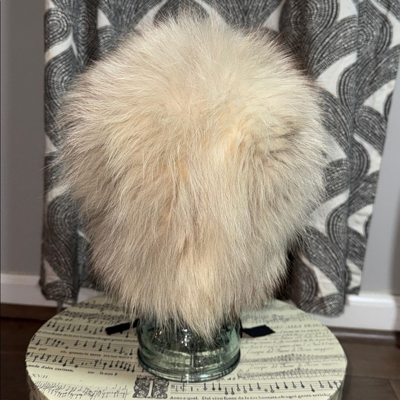 Vintage B. Altman & Co. Real Fur Bonnet Luxury Winter Hood with Grosgrain Ribbon main image 5